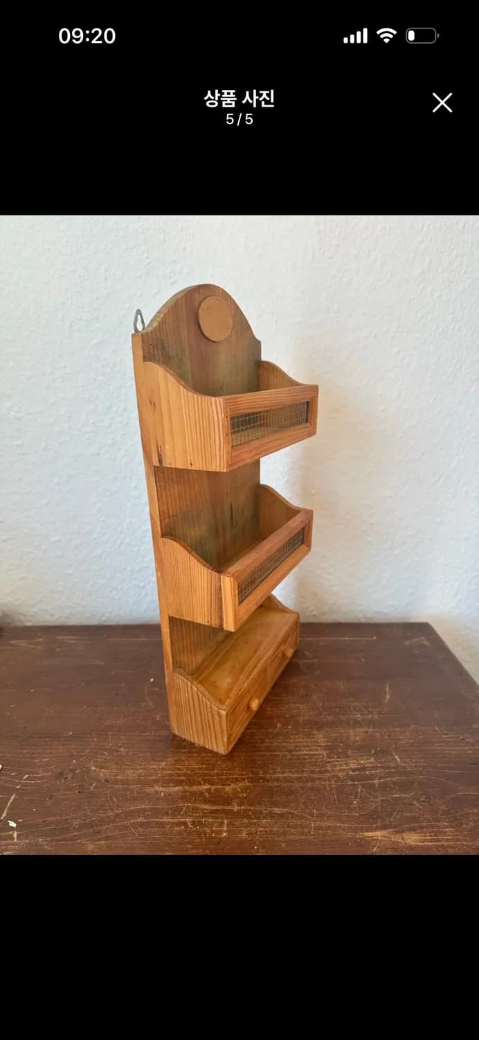 독일)빈티지 우드 벽선반 상품이미지5