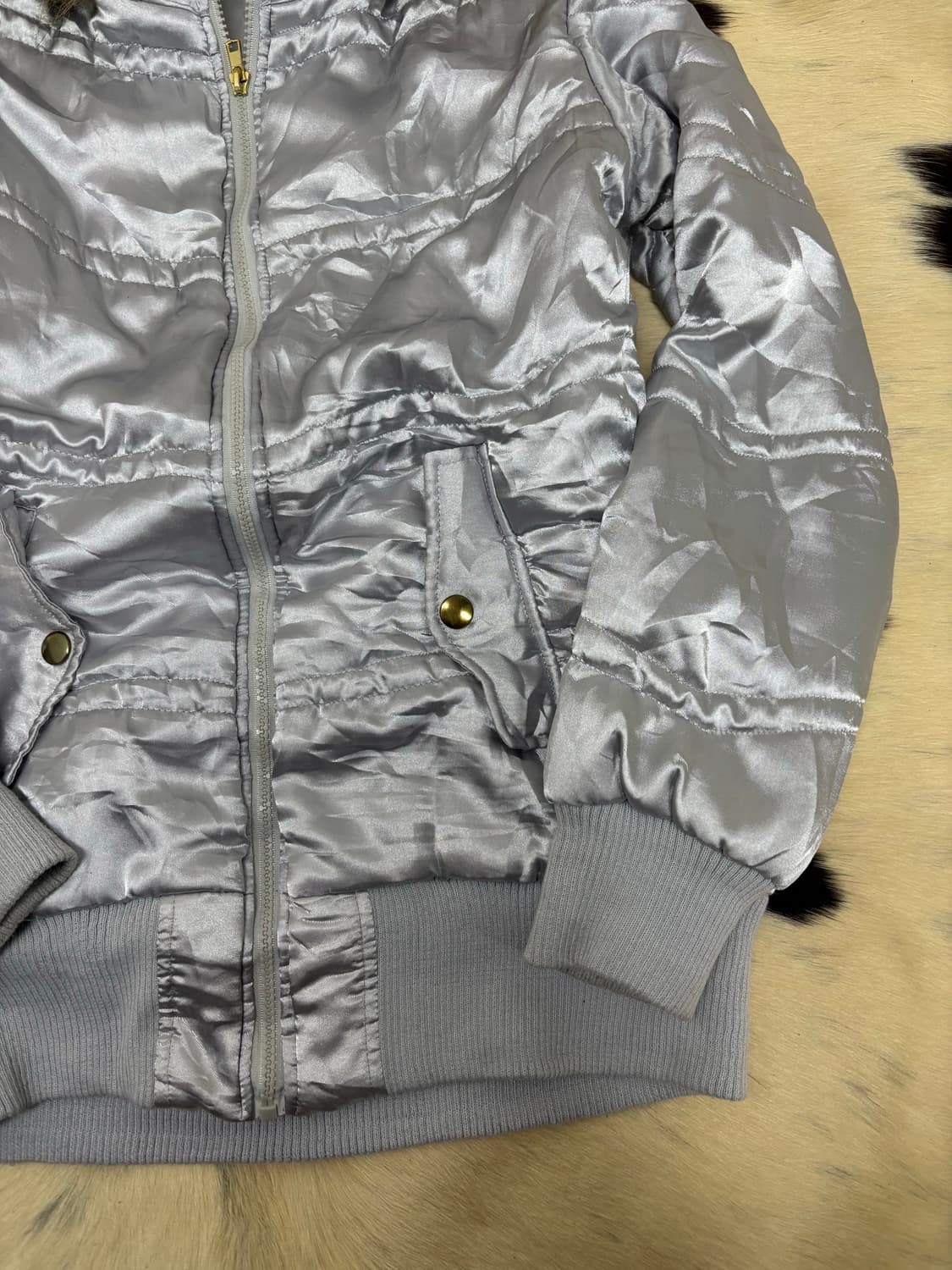 [PENDORA]2000s Mood Silver Fur Hoodie Pa 상품이미지7