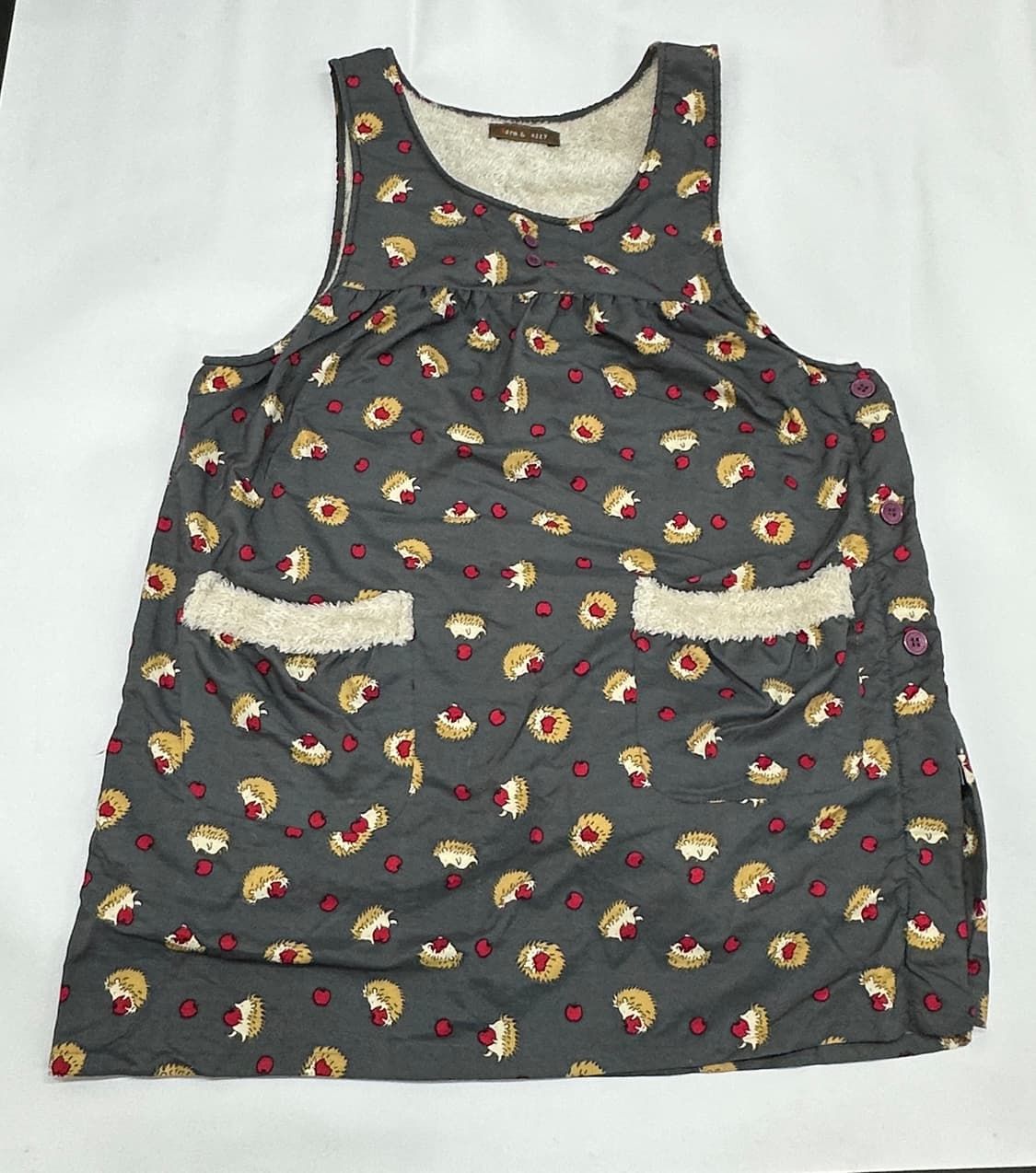 🦔하구미의  원피스 레이어드 코디세트🦔 버건디 목폴라 양털 러블리 상품이미지6