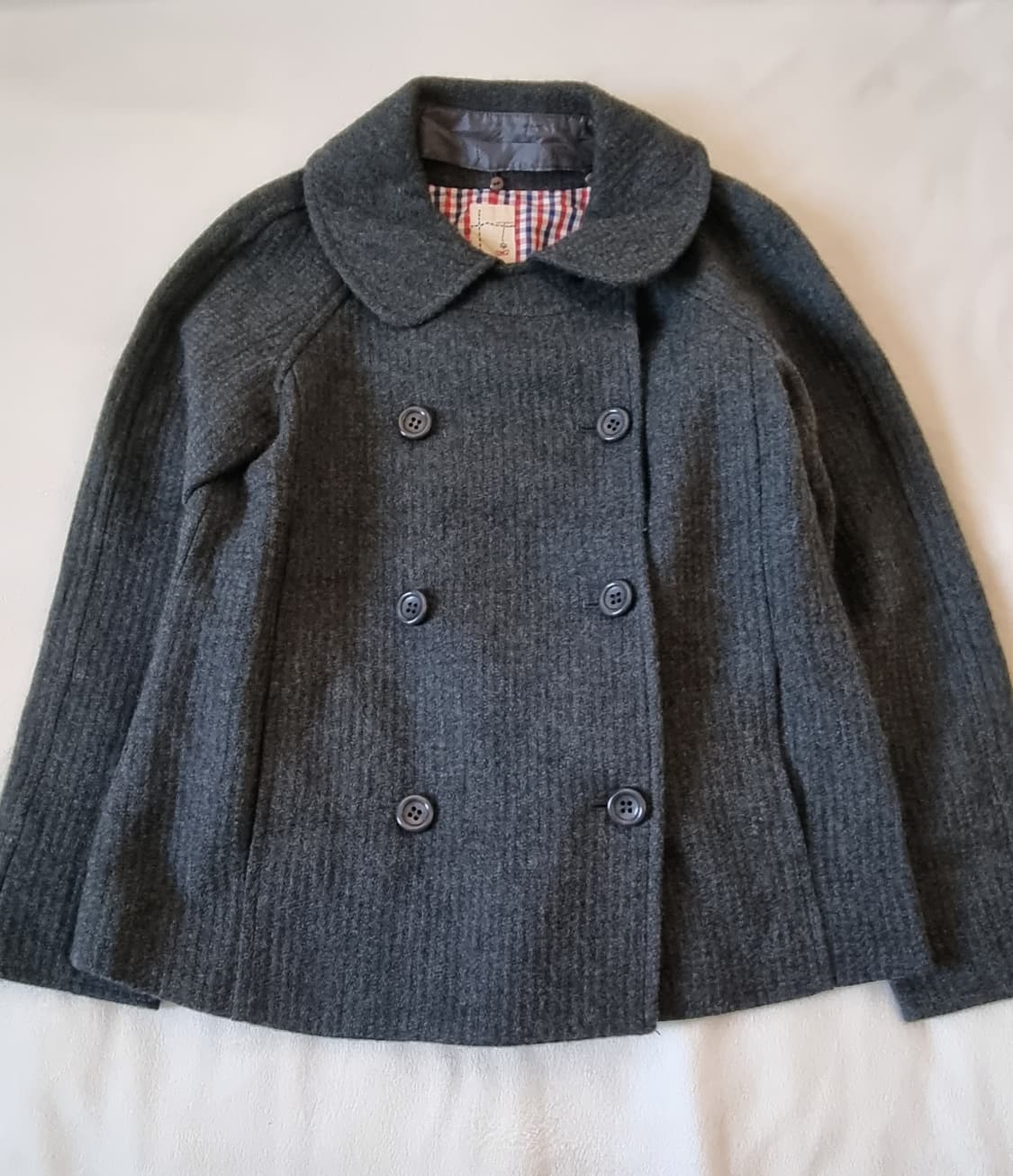 빈티지 모리걸 하구미 그레이 코트 상품이미지1