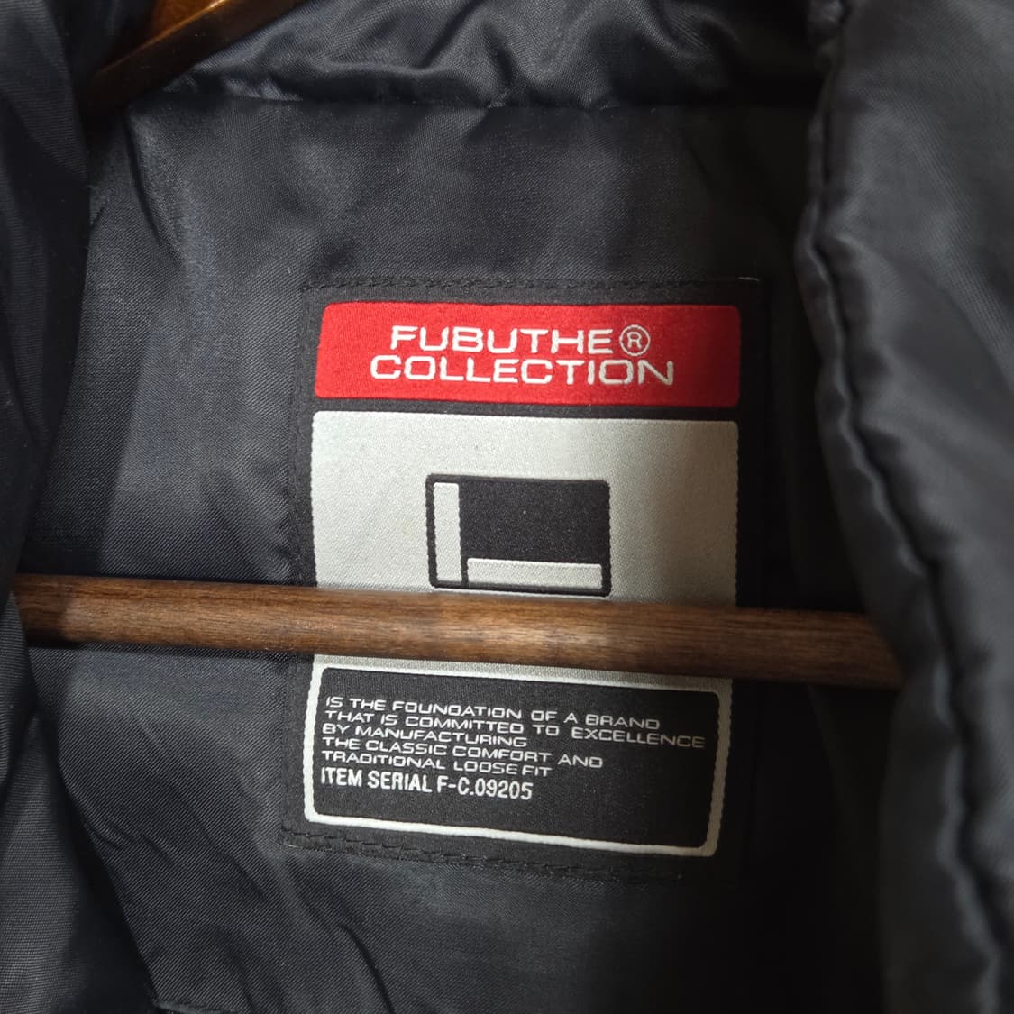 후부 올드스쿨 데님 배색 덕다운 후드 패딩 상품이미지9