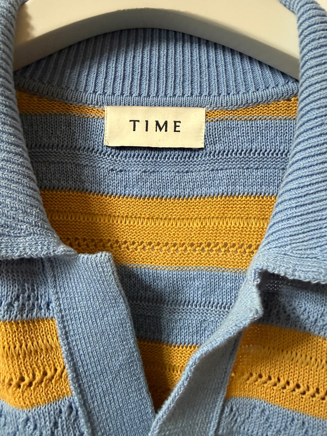 한섬타임 V넥 니트 반팔티 상품이미지2