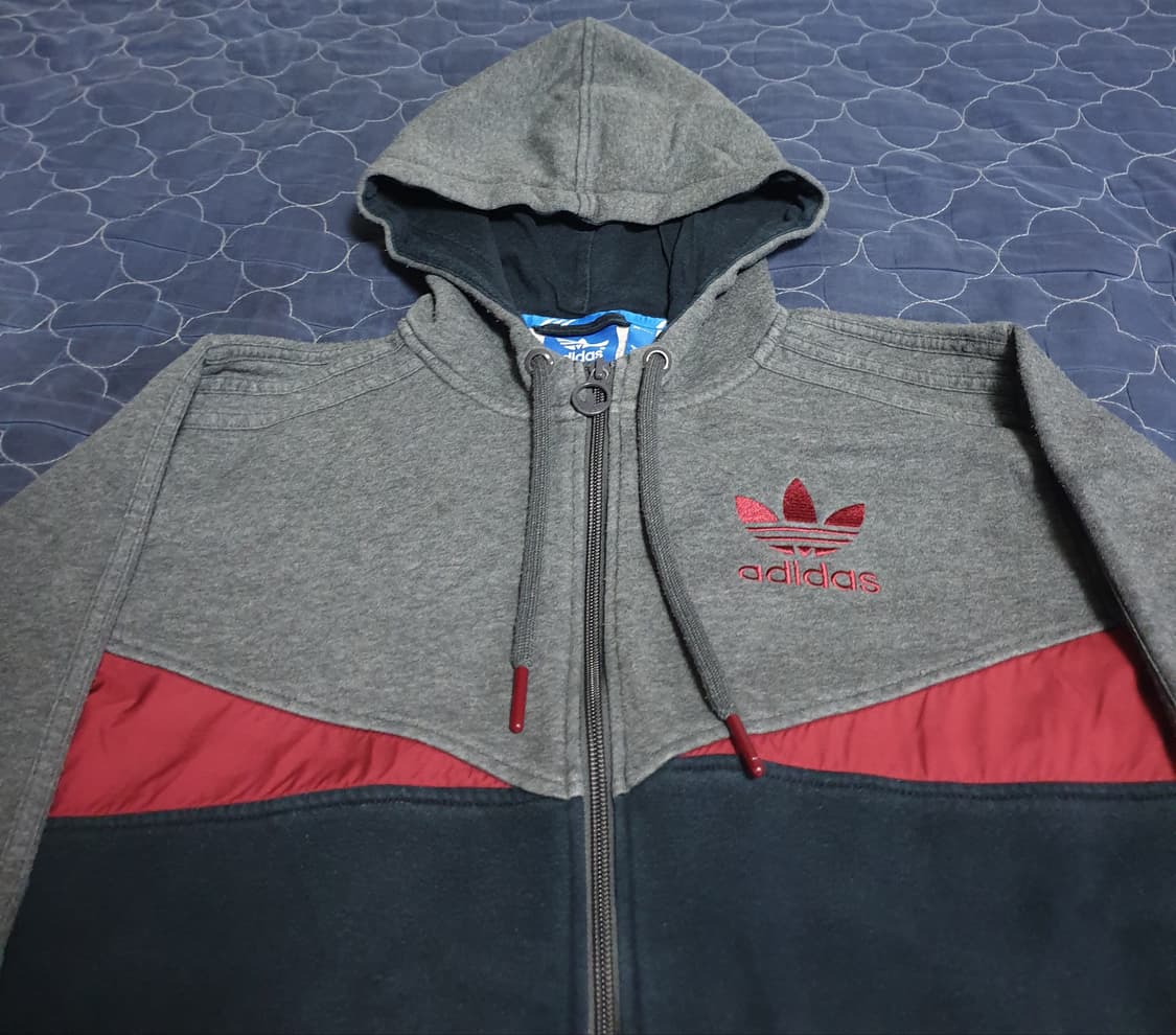 아디다스 빈티지 후드 짚업 자켓  (S) 상품이미지2