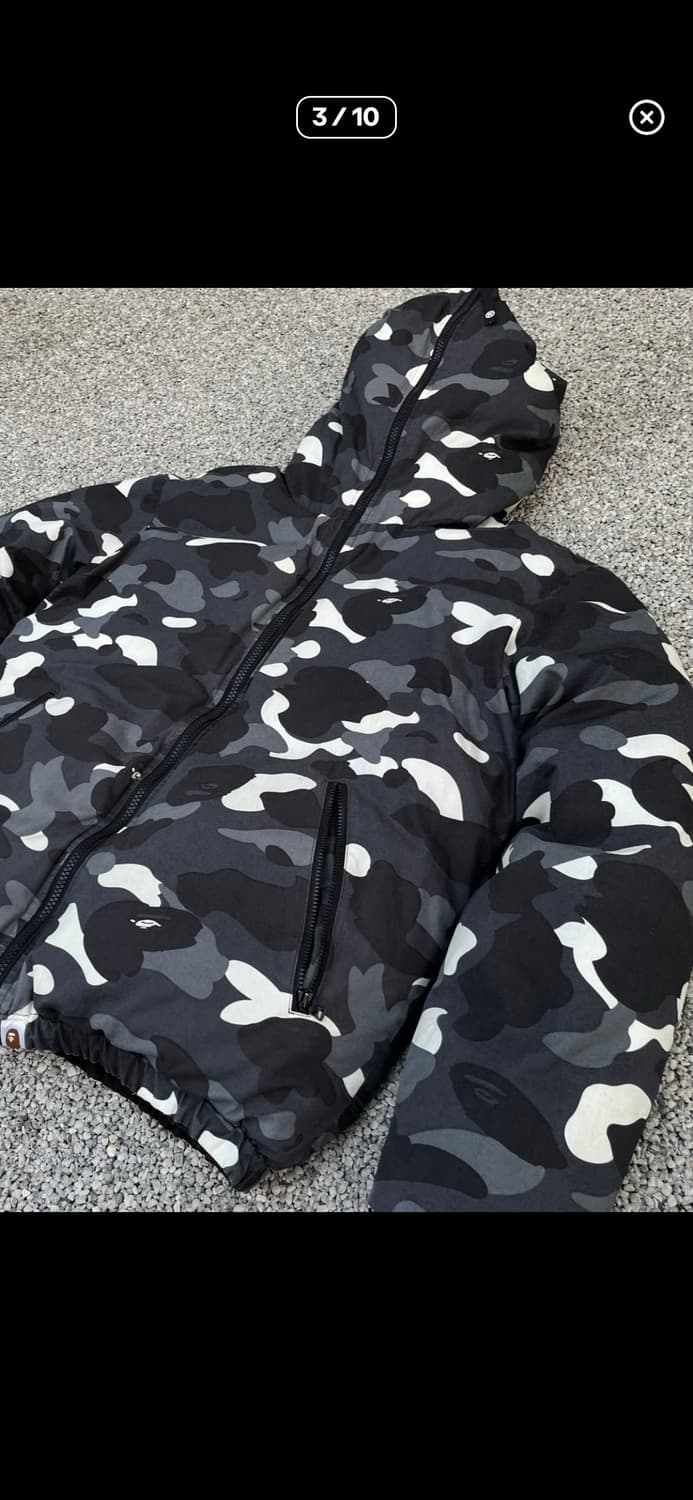 베이프 리버서블 시티 카모 패딩  상품이미지3