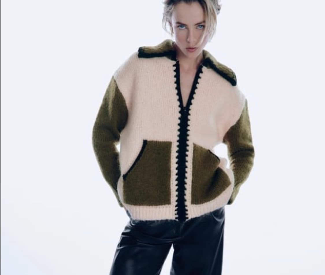 ZARA 니트 집업 가디건 상품이미지1