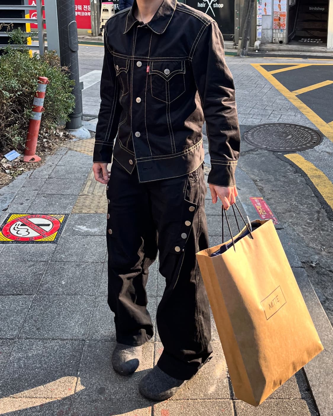 베르크라흐트 스냅버튼 플랩팬츠 상품이미지2