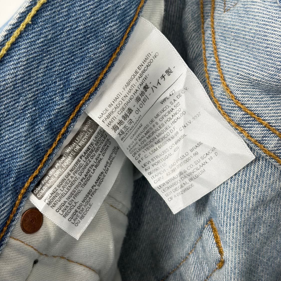 리바이스 501 데님 팬츠 청바지 반바지 상품이미지5