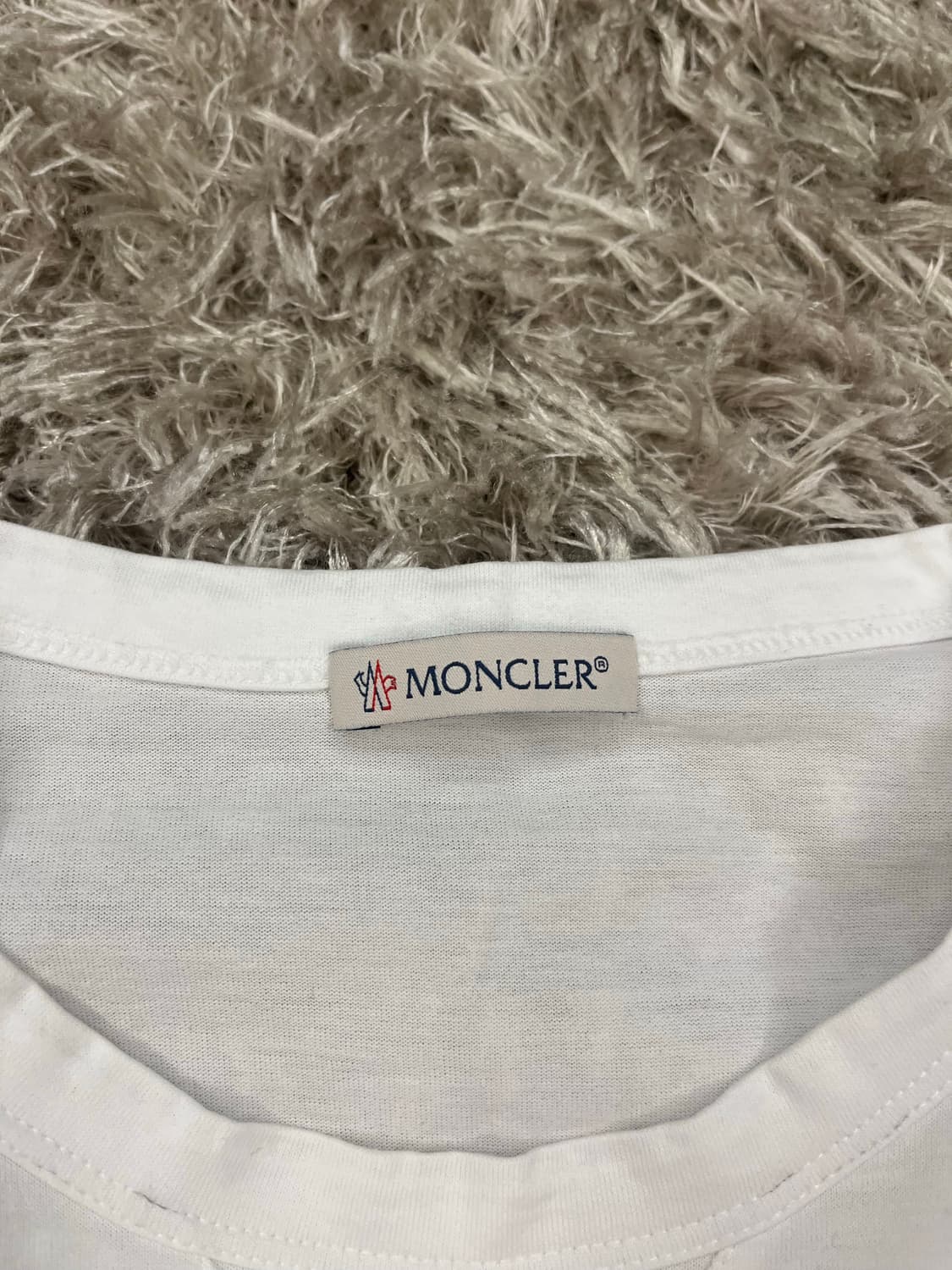 몽클레어 트리플로고 반팔티 화이트 m 상품이미지4