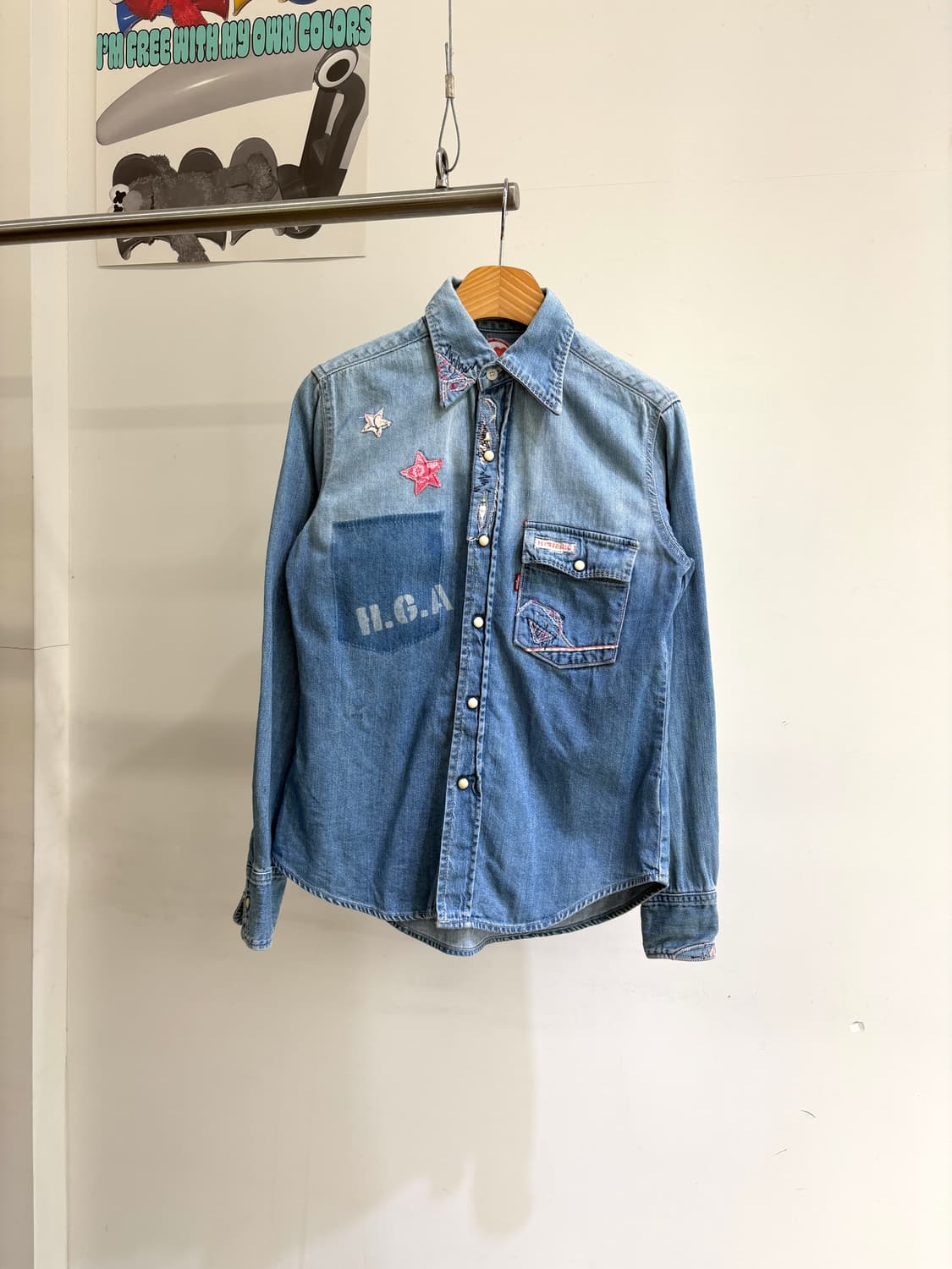 HYSTERIC (Made in Japan) 데님셔츠 상품이미지1