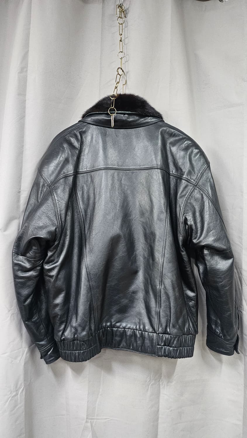 이태리   양가죽 밍크 카라 자켓  상품이미지3