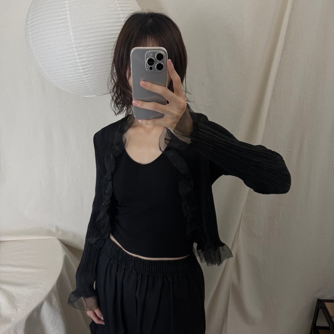 Specchio 스페치오 플리츠 가디건 상품이미지2