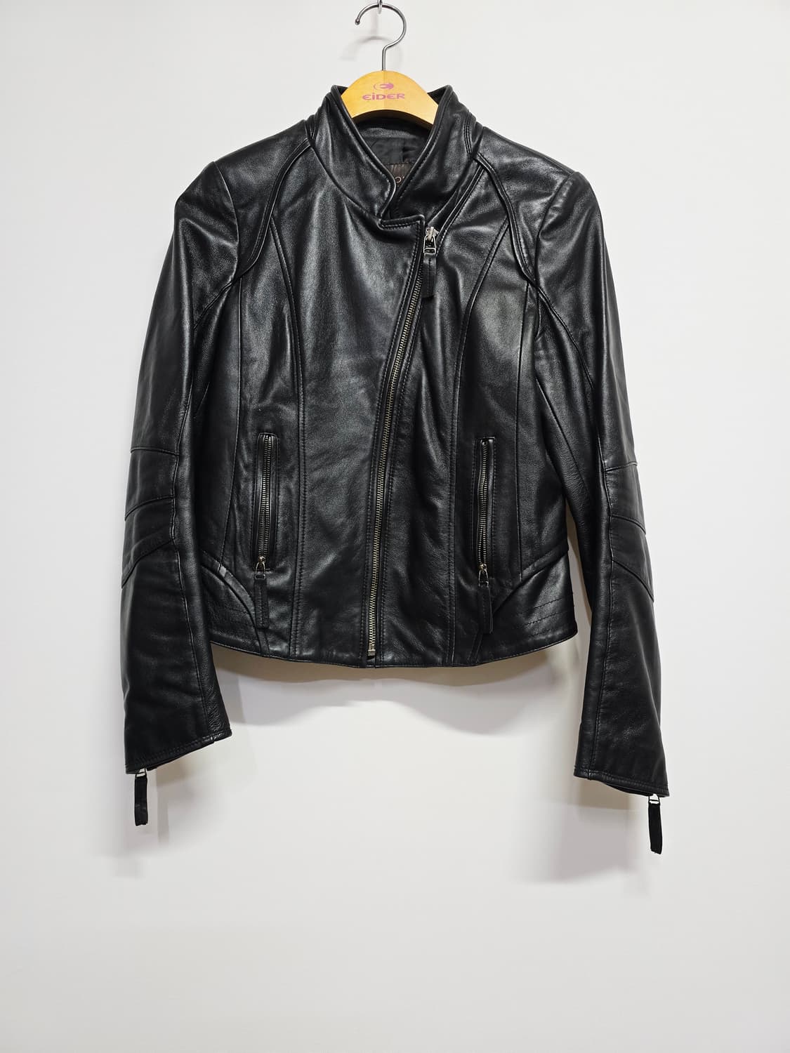 로보 ROBO 양가죽 블랙 가죽 라이더 자켓 상품이미지1