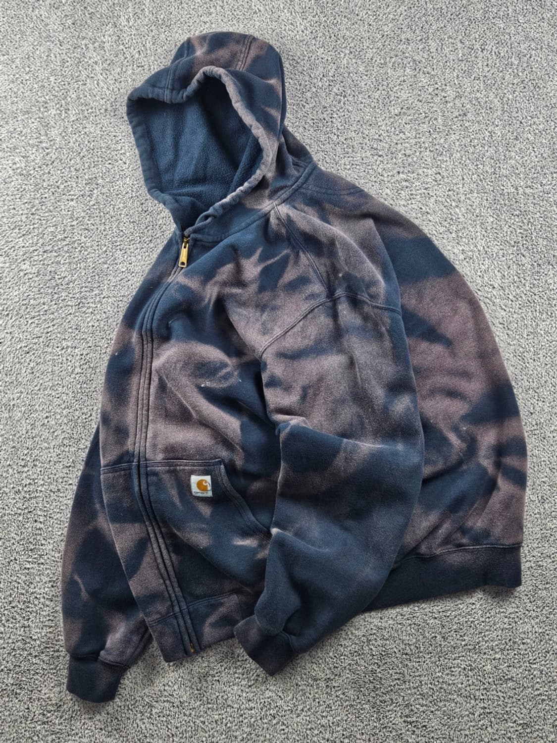 칼하트 다잉 워시드 커스텀 스웻 후드 집업 ( XL ) / 10691 상품이미지3