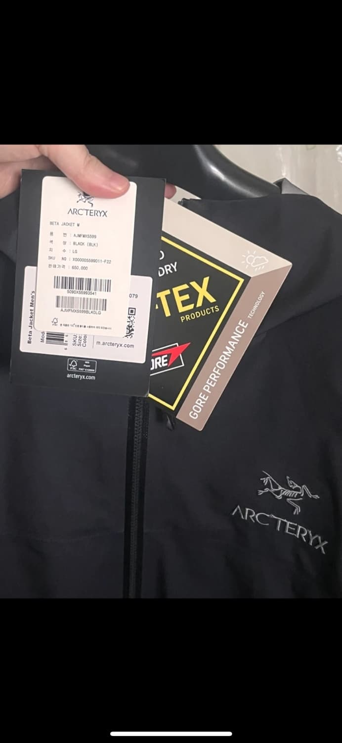 아크테릭스 베타 블랙 L 상품이미지2