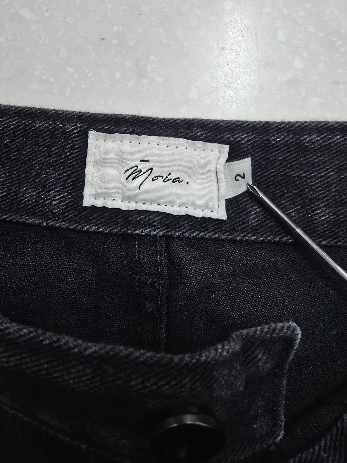 모이아 블랙 부츠컷 데님 청바지27 상품이미지8