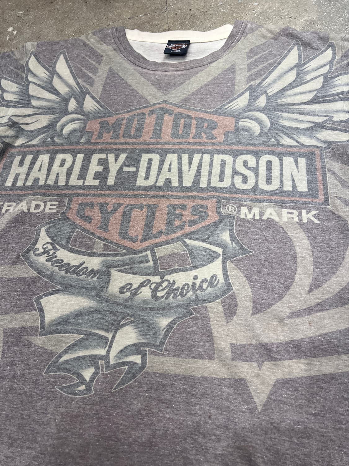 할리데이비슨 전사프린트 반팔 티셔츠 상품이미지2