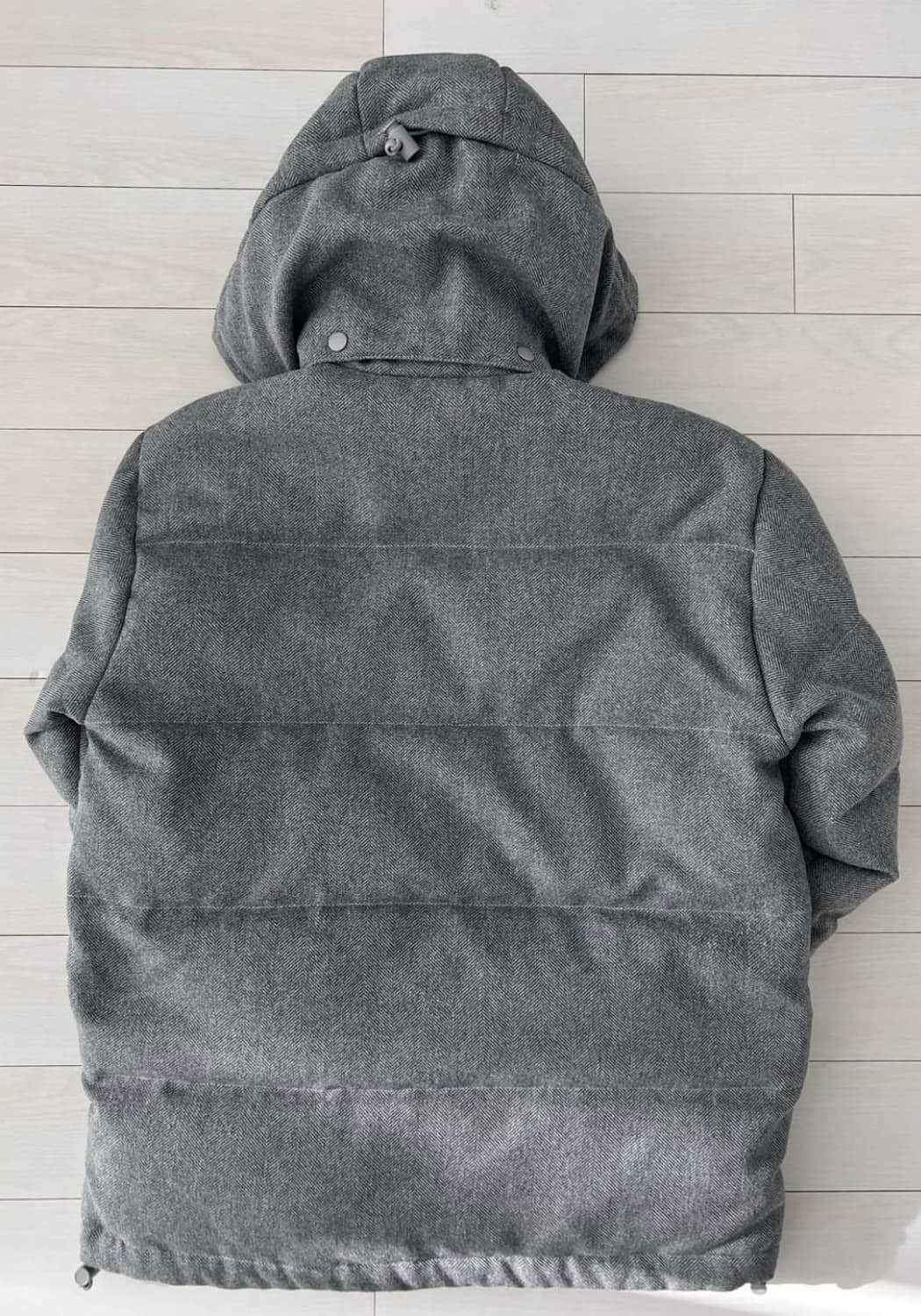 아디다스 헤링본 후드 다운 패딩 점퍼 상품이미지3