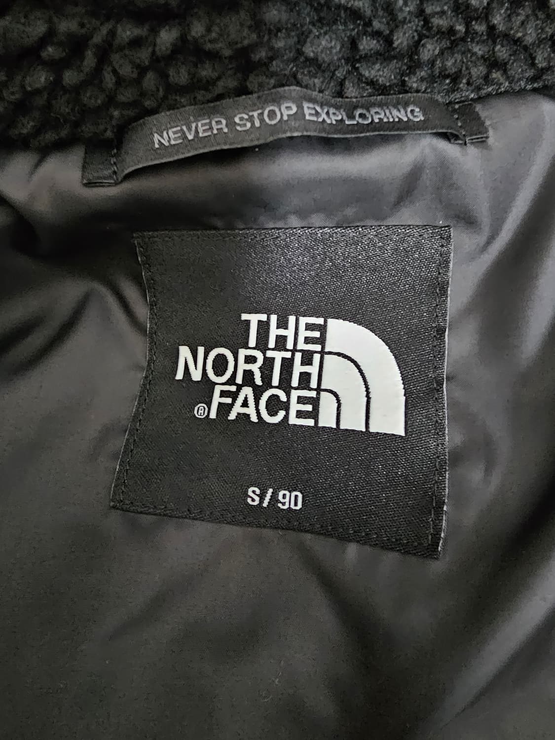 노스페이스 뽀글이 롱 플리스 블랙 S 90 상품이미지3