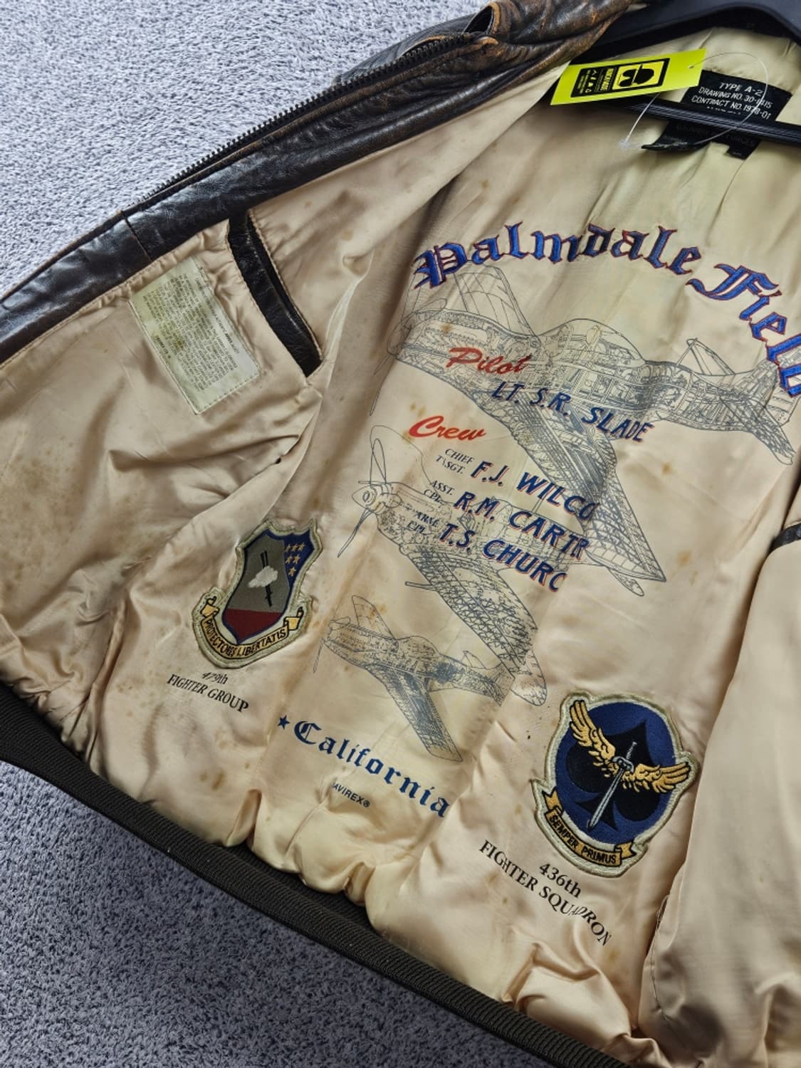 아비렉스 타입 A-2 플라이트 핀업걸 자켓 ( XS ) / 10975 상품이미지10