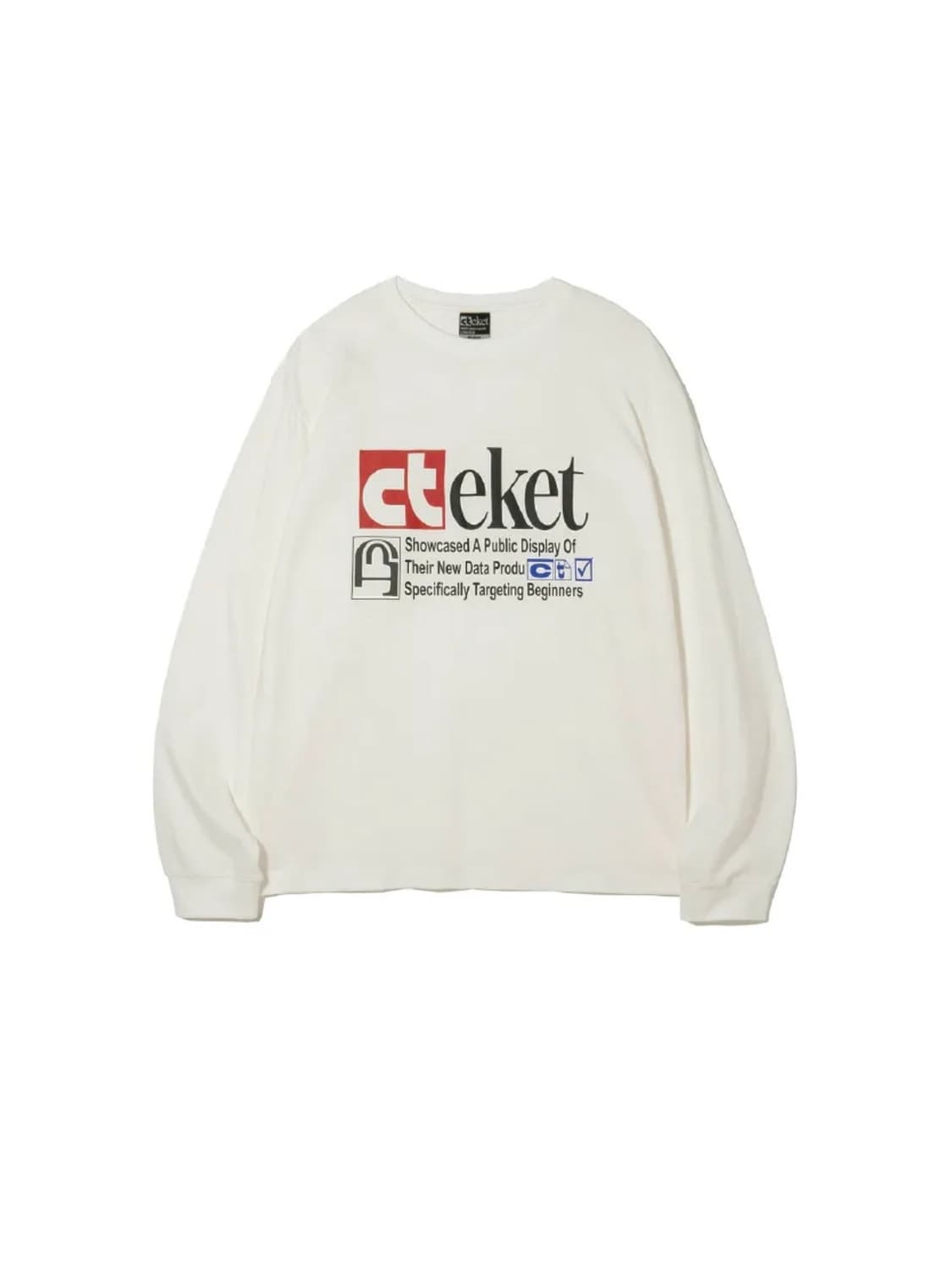 [테켓] plan l/s tee white 롱슬리브 상품이미지1