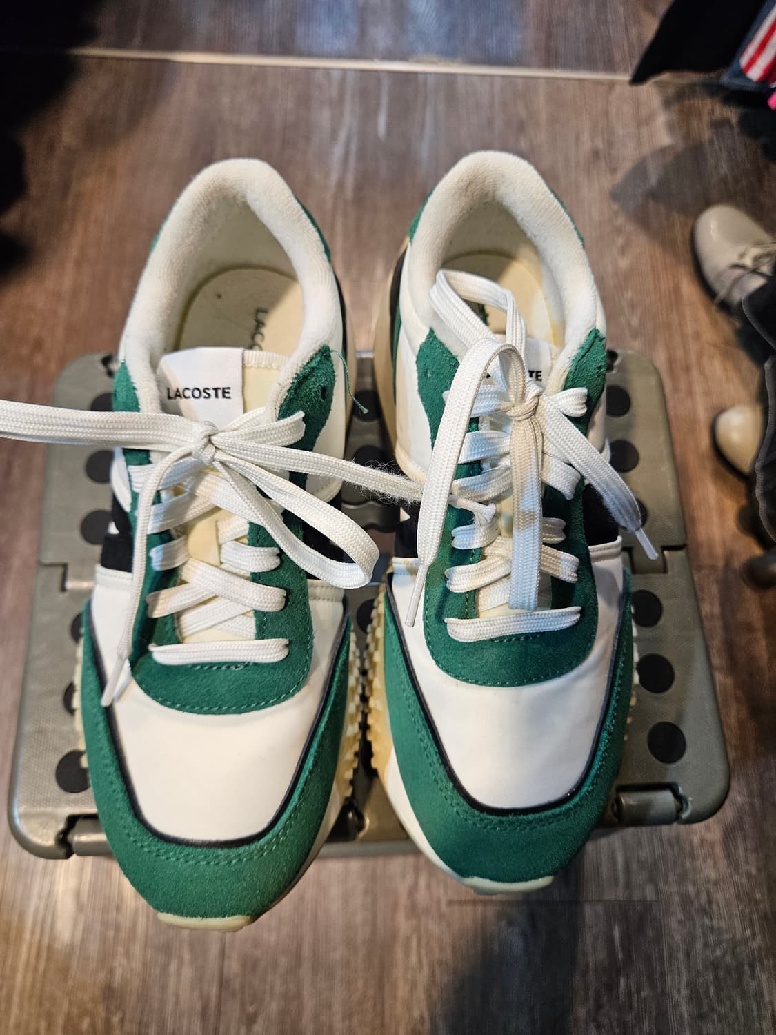 상태최상)라코스테 스니커즈 그린/화이트 상품이미지1