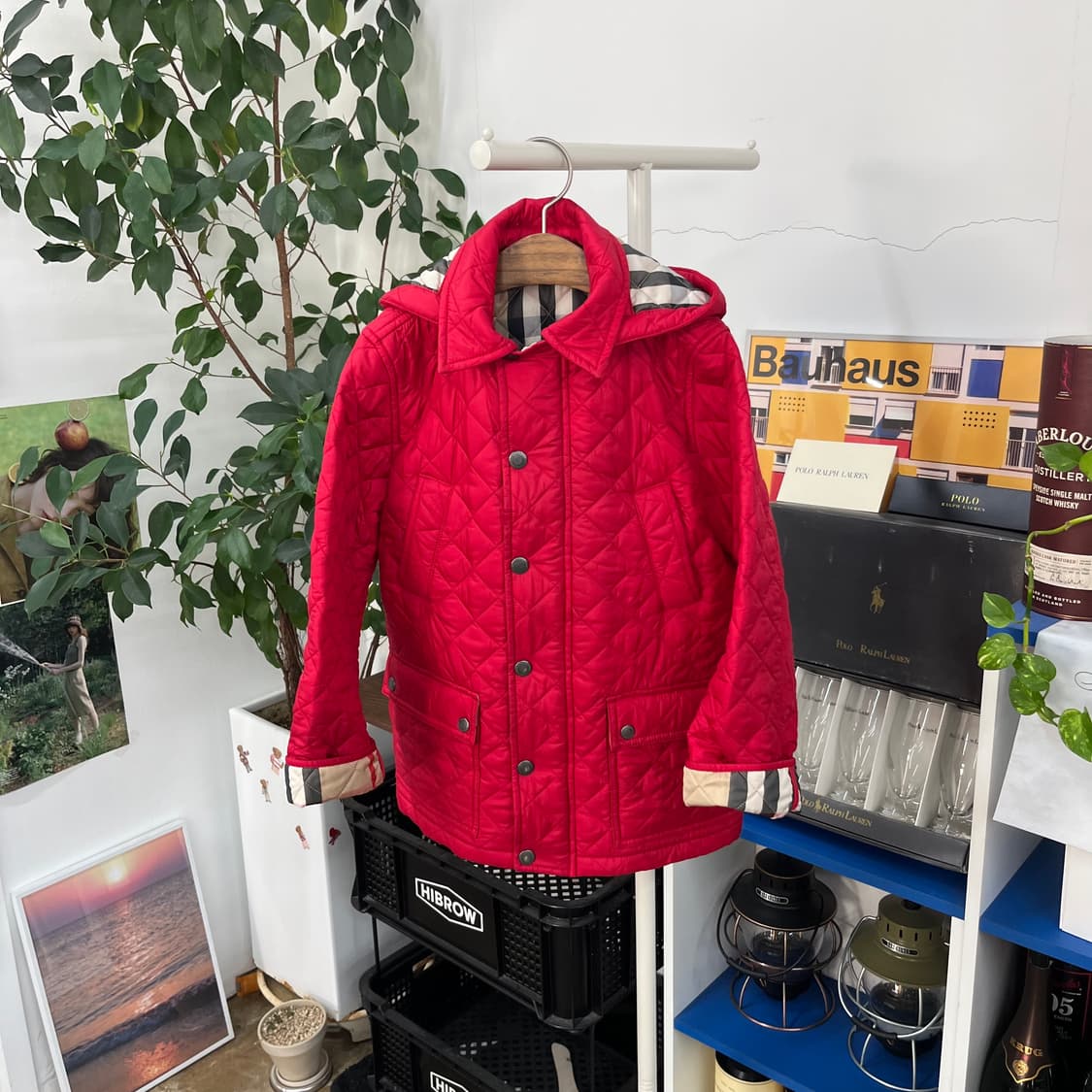 버버리 키즈 후드 퀼팅 점퍼 8y 상품이미지1