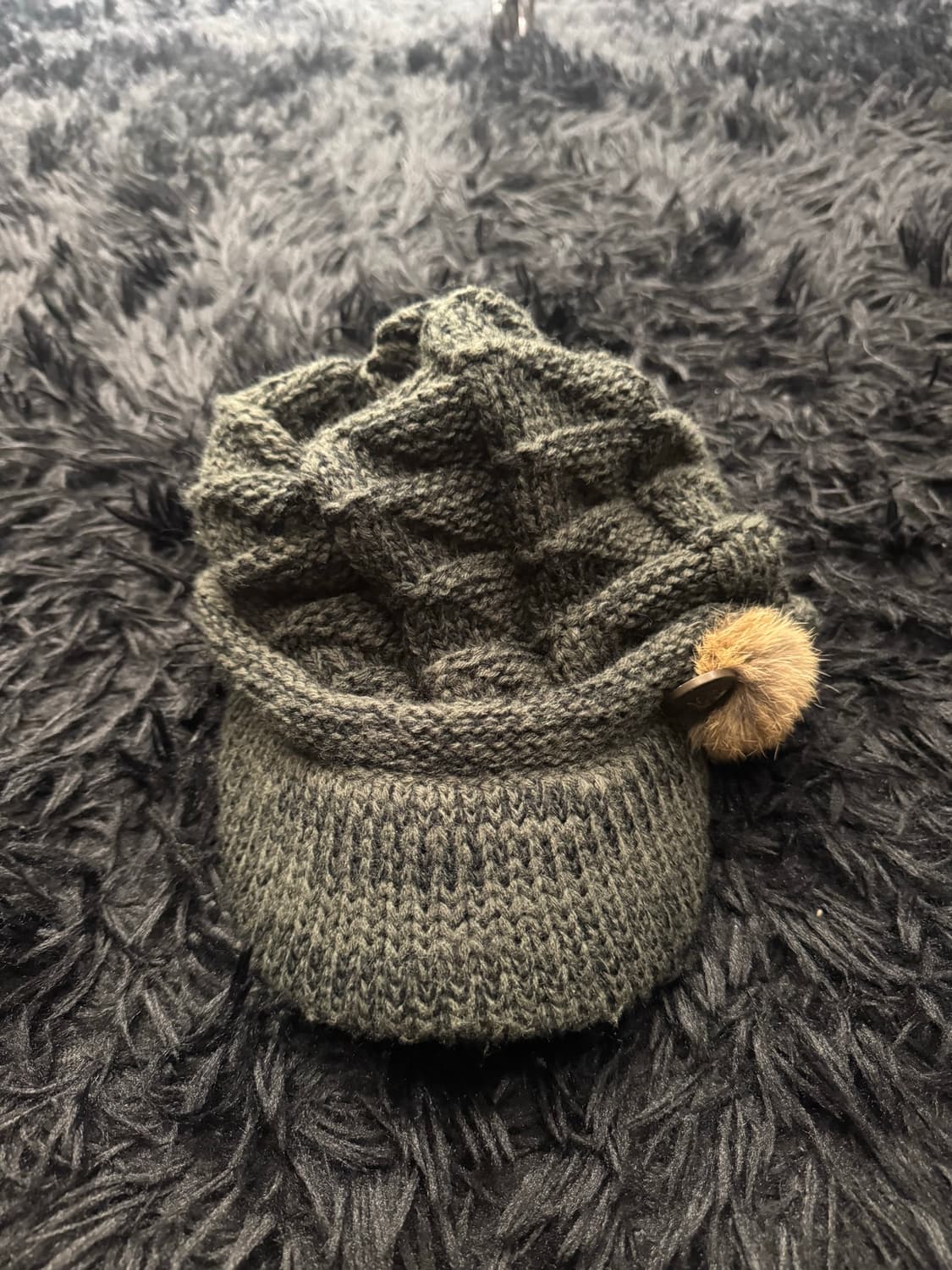 00s Vintage long knit beanie 상품이미지1