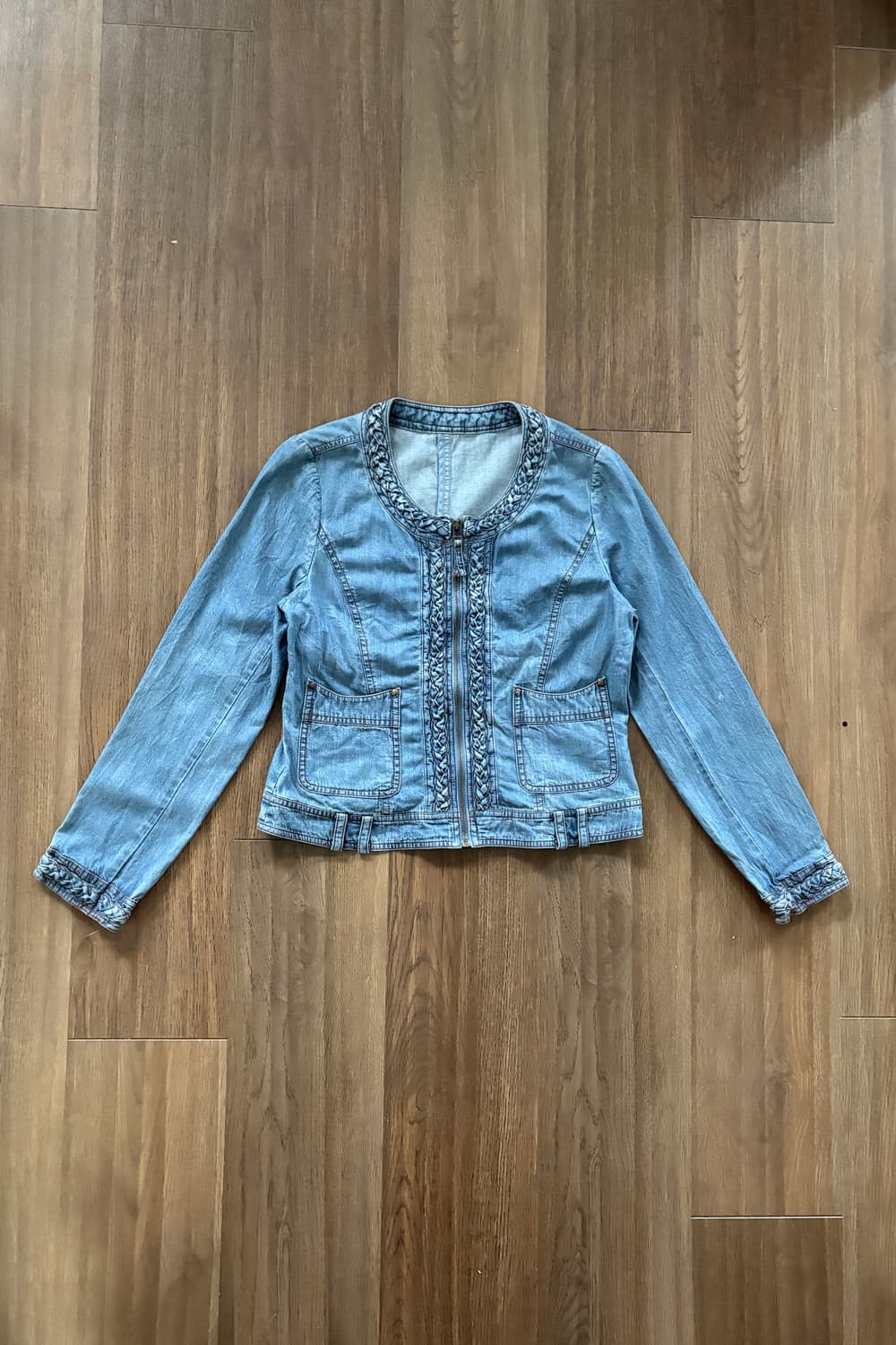 Braid Trim Denim Jacket 상품이미지3