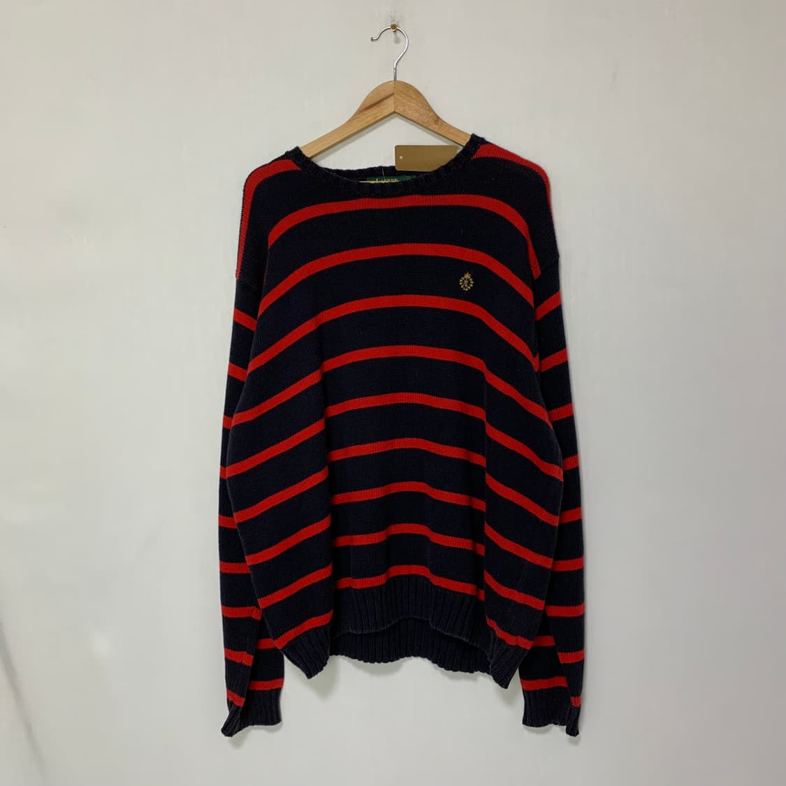 로렌랄프로렌 스트라이프 니트 빈티지 스웨터 루즈핏 XL 상품이미지1