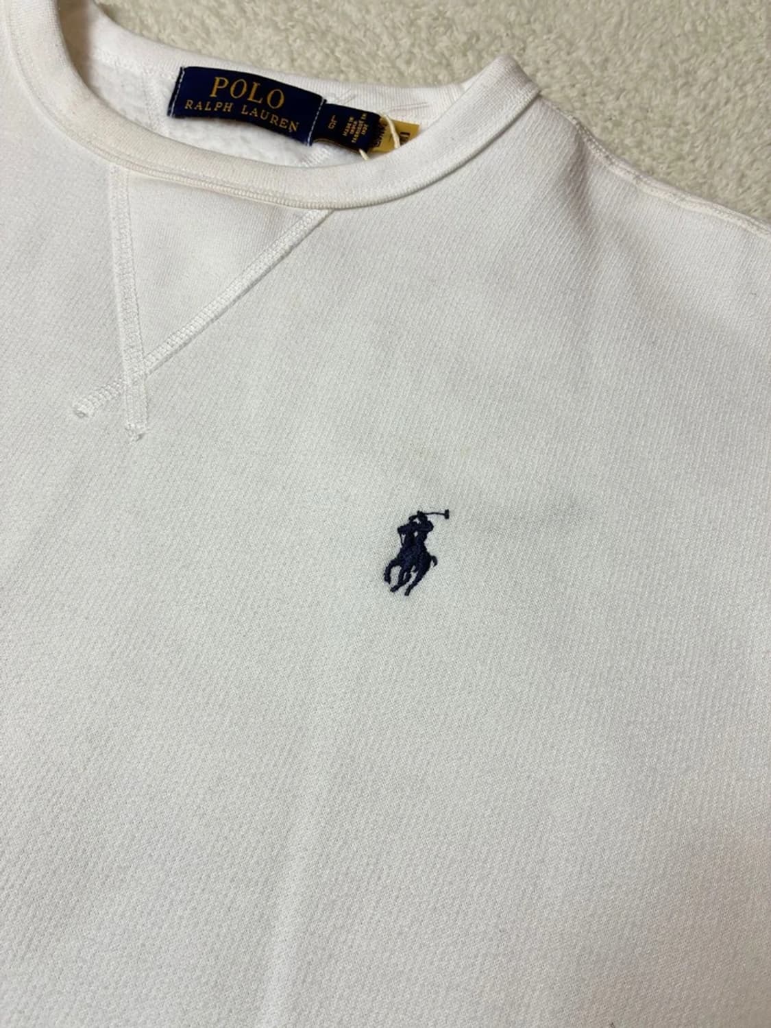 폴로 랄프로렌 로고 큐알 크루넥 맨투맨 PN6344    상품이미지3