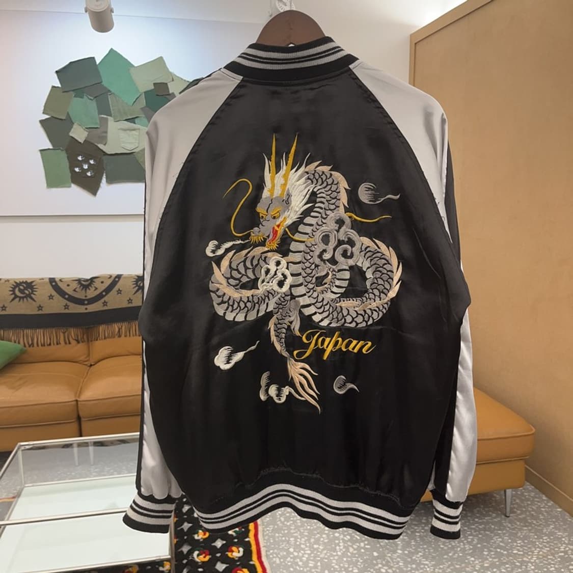 험버 올드스쿨 일본풍 스트릿 스카쟌 바시티자켓 F C08176 상품이미지4