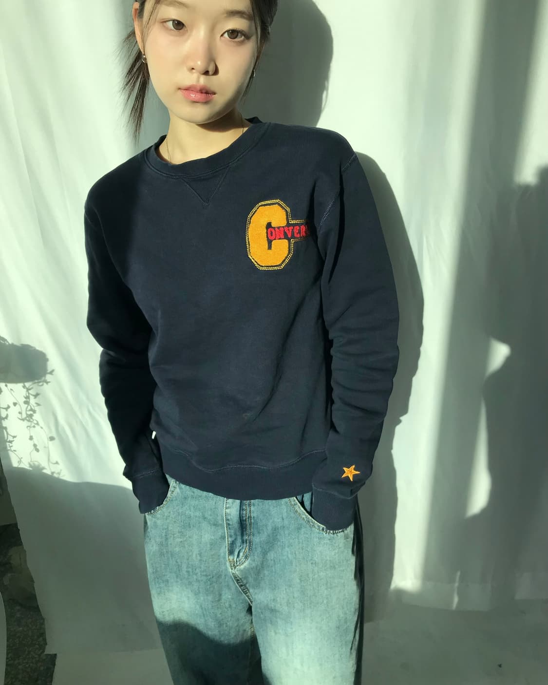 컨버스 네이비 맨투맨  상품이미지2