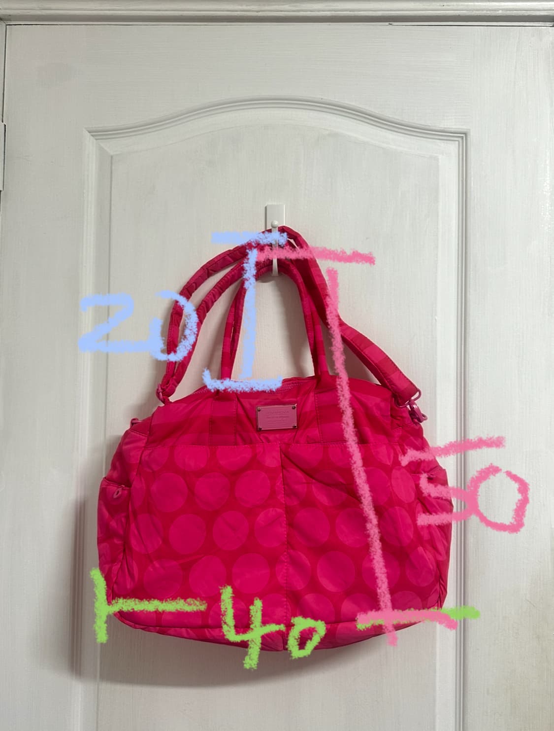 vovarova 핫핑크도트 숄더백 크로스백 상품이미지8