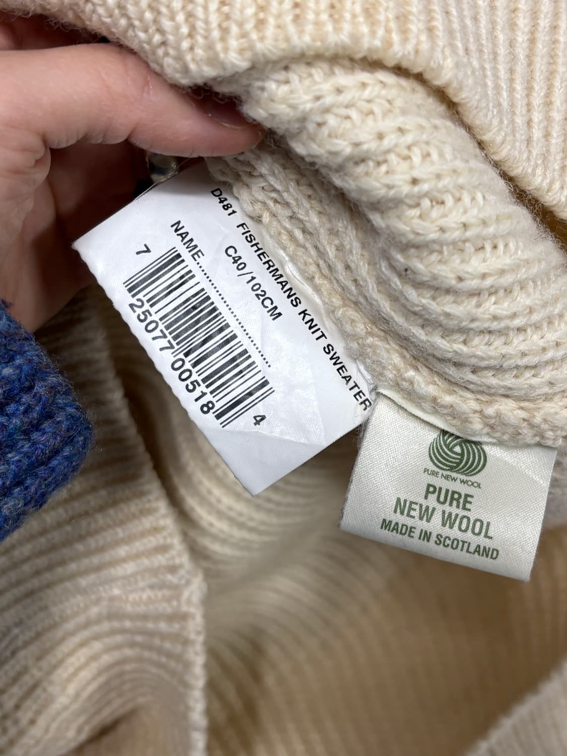 Barbour D481 FISHERMANS KNIT SWEATER 상품이미지6