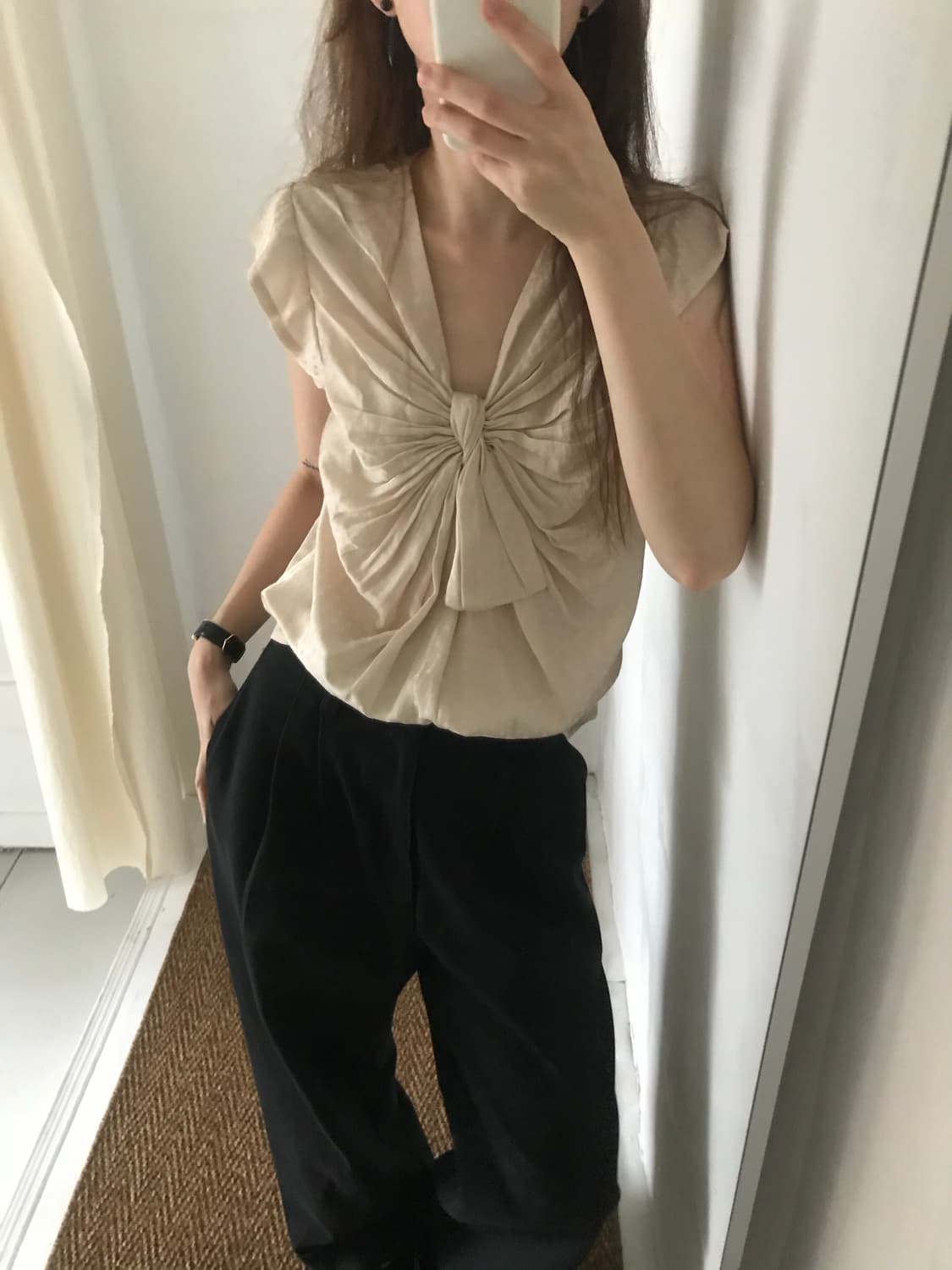 ribbon point blouse 상품이미지7