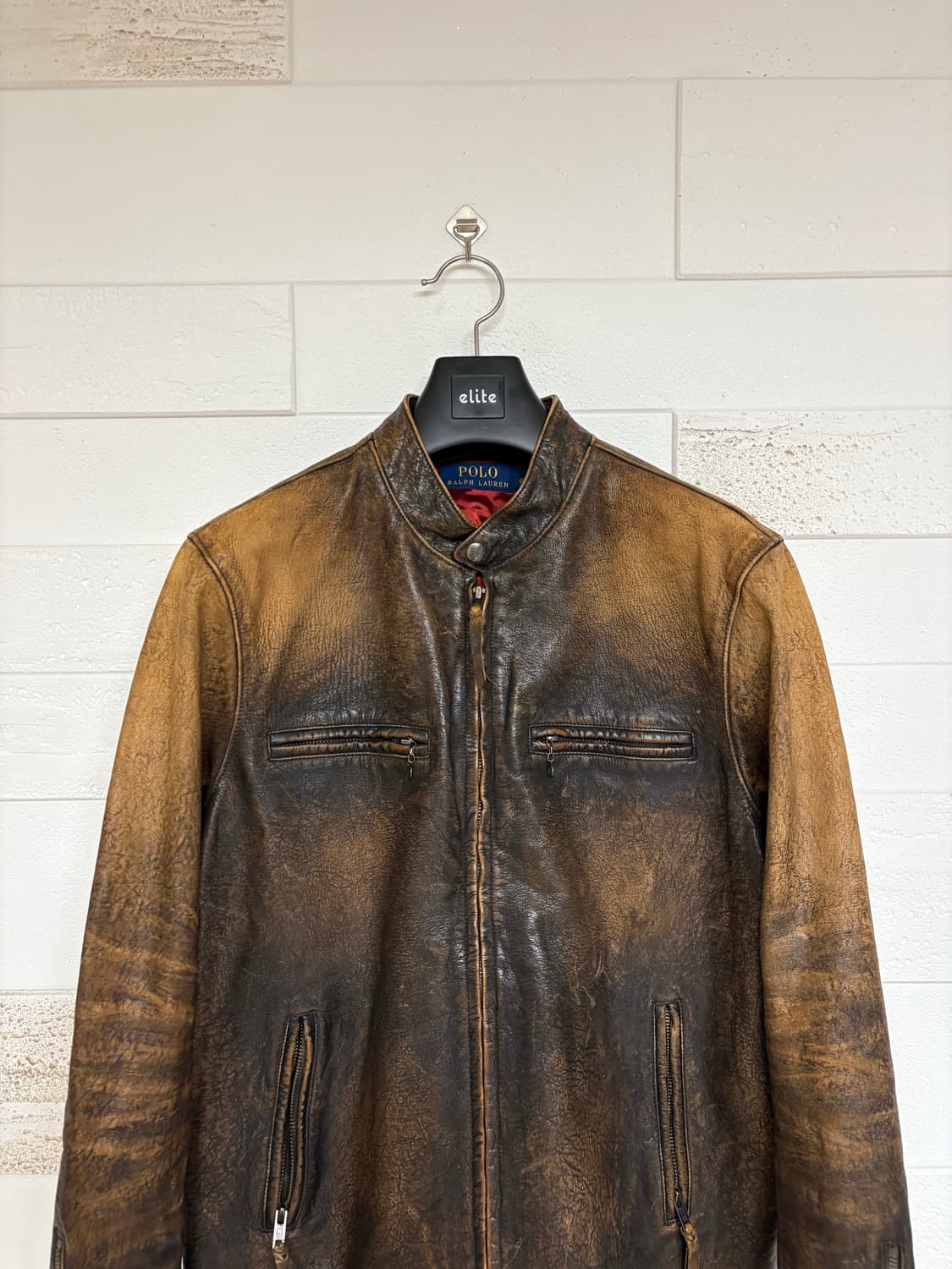 폴로 랄프로렌 디스트로이드 레더 자켓 상품이미지6