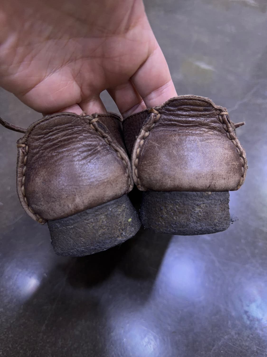 클락스 러그 브라운 가죽 모카신 슈즈 UK 5(240) 상품이미지6