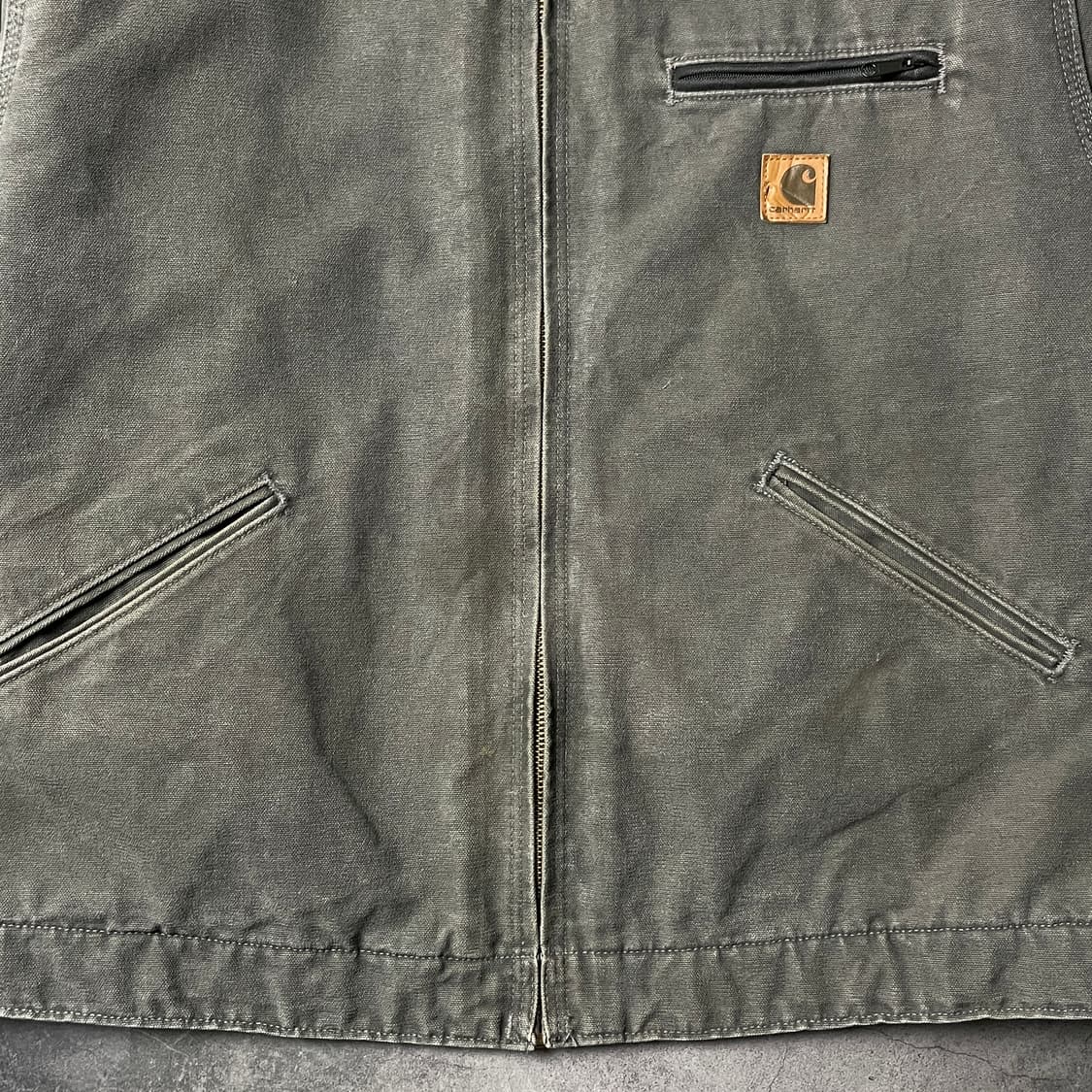 CARHARTT 칼하트 그레이 J97 디트로이트 워크 자켓 A00850 상품이미지4