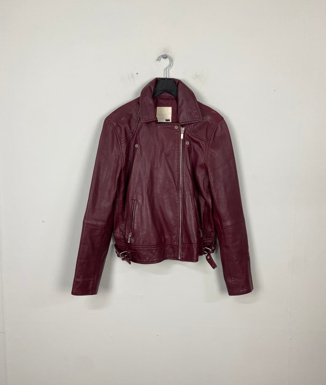 리바이스 버건디 가죽자켓 바이커 자켓 M 상품이미지2