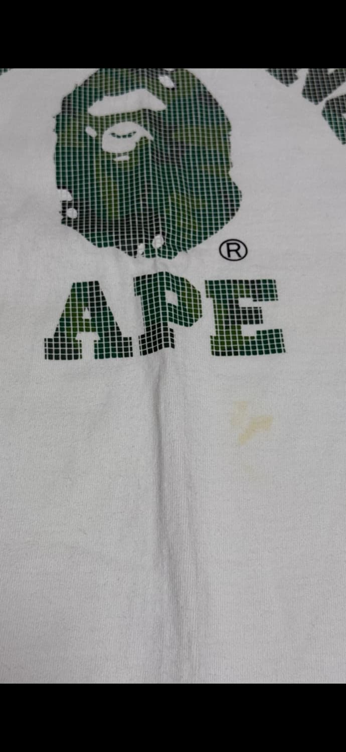 베이프(BAPE) 반팔 흰색L 상품이미지4
