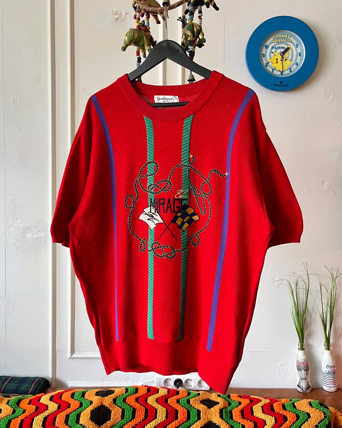 80s-90s GRAN SIGNORI 1/2 Old Summer Knit 상품이미지3
