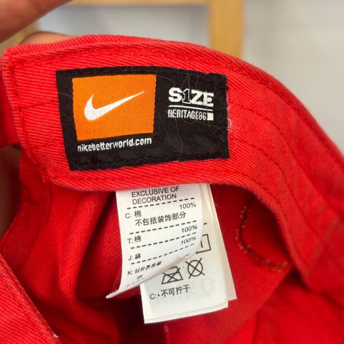 나이키 빈티지 아스날 레드 볼캡 OS 상품이미지8