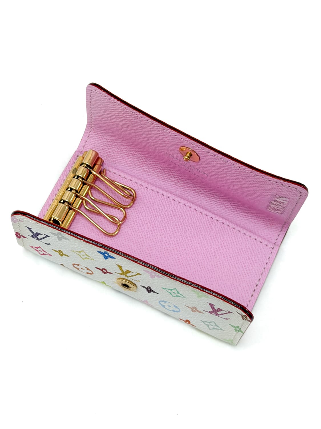 루이비통 모노그램 멀티컬러 화이트 뮤를 4 키 케이스 상품이미지5