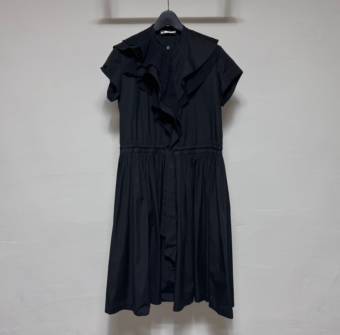 LANVIN 랑방 블랙 러플 원피스 36 상품이미지2