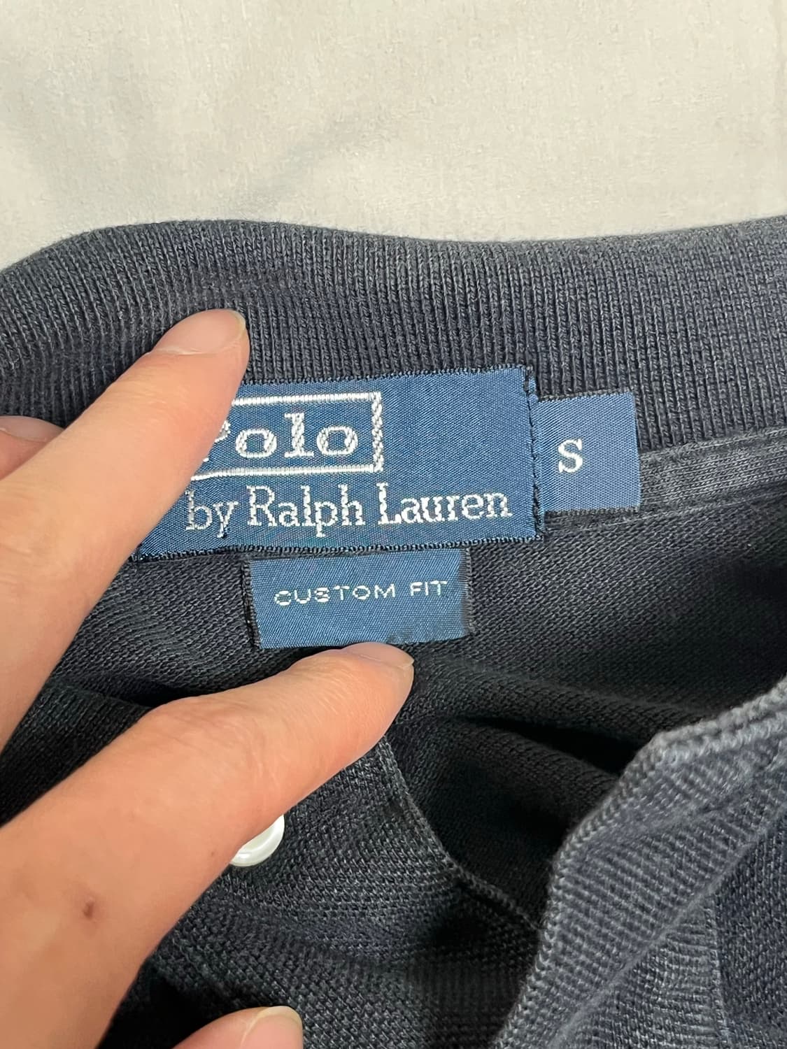 폴로 랄프로렌 블랙 빅포니 카라티 S 상품이미지4