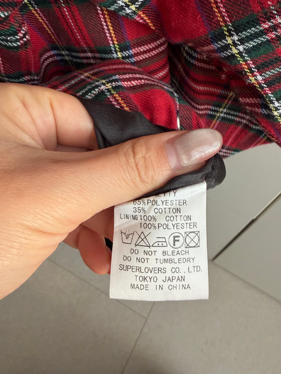 타탄체크 후드 탑 상품이미지5