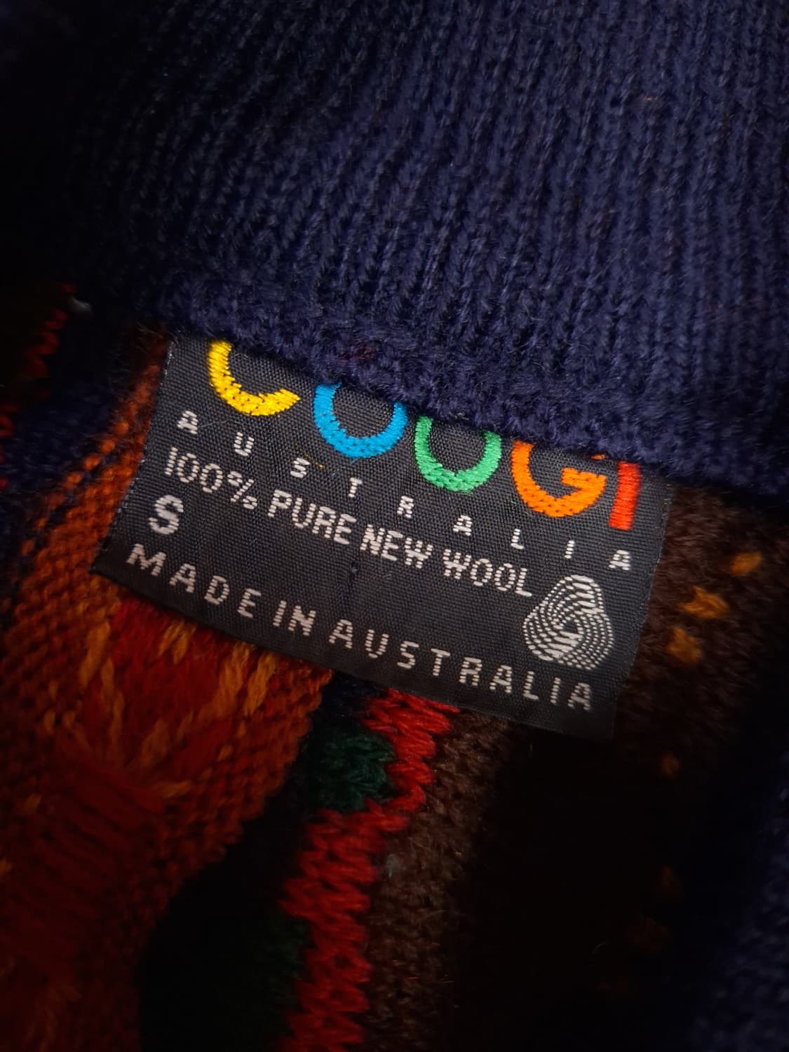 새제품급 오리지날 오스트레일리아 쿠지 COOGI 케이블니트 가디건 상품이미지3