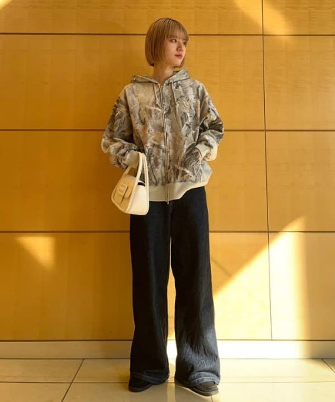 BEAMS Tree Camo Zip Hoodie 상품이미지4