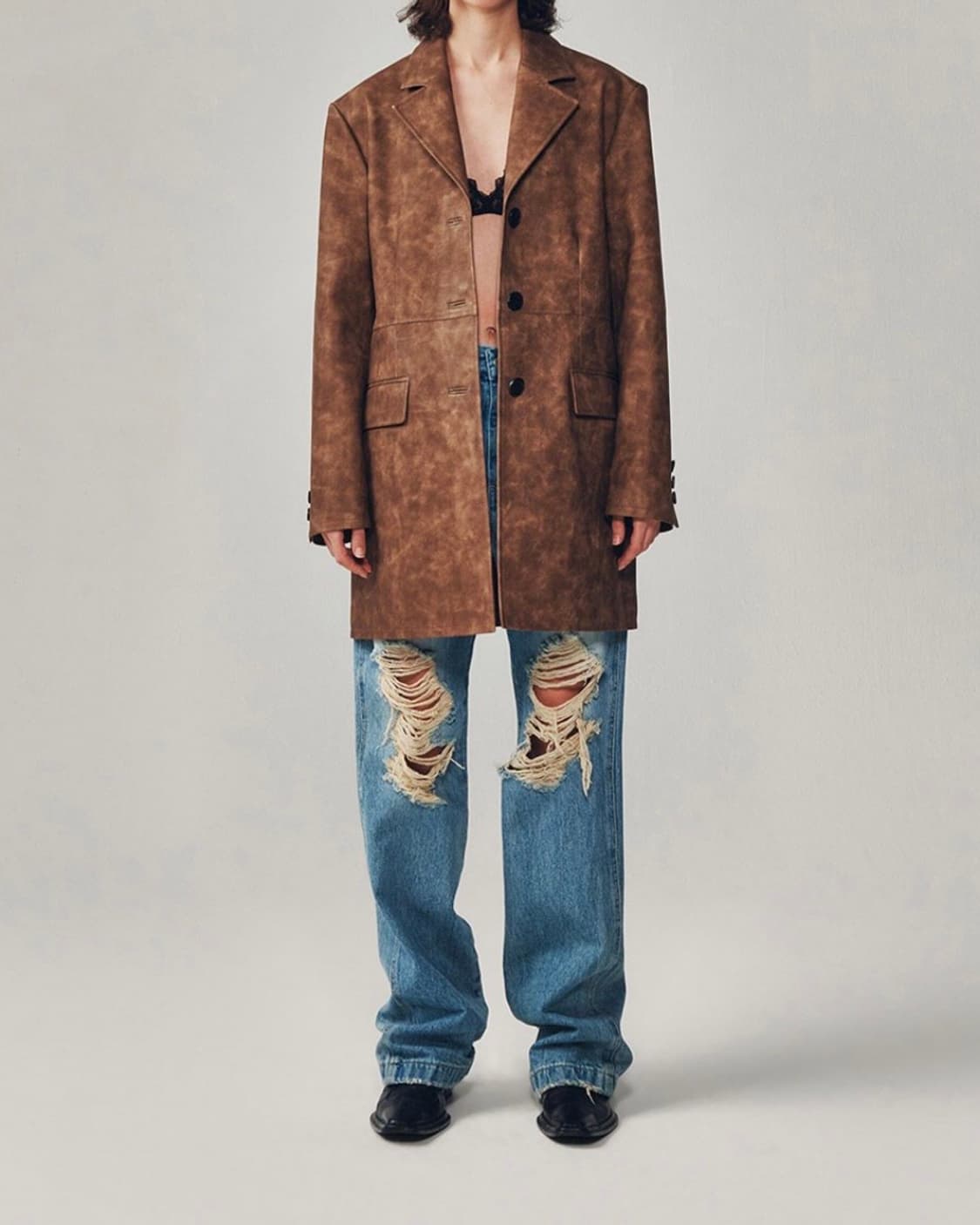 커렌트 Current 레더자켓 상품이미지1