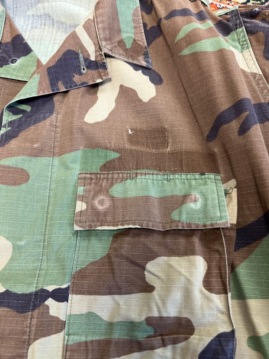 [XL] US ARMY OG 빈티지 BDU 우드랜드 자켓 상품이미지6